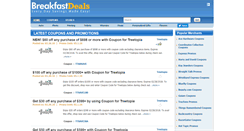Desktop Screenshot of breakfastdeals.com